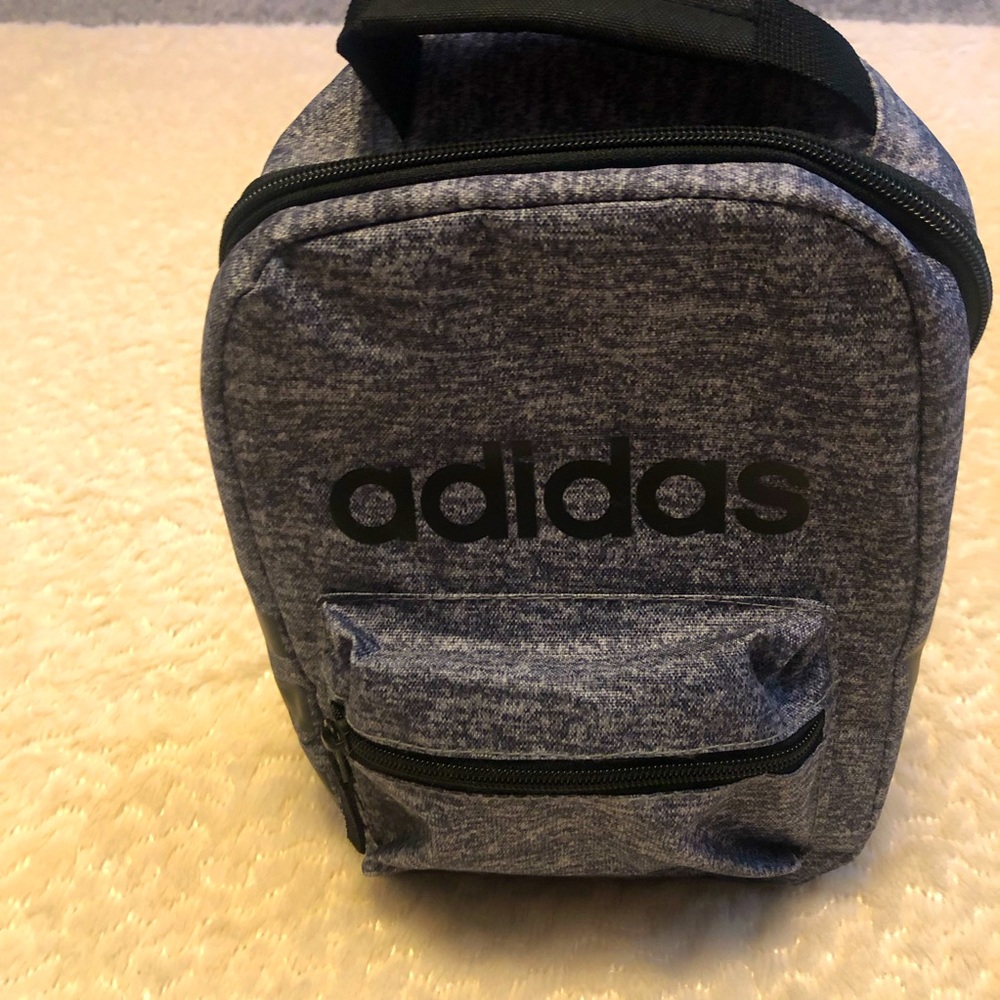 Adidas Onix gray and black lunch bag NWOT